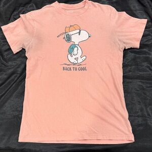 American Eagle Outfitters Pink Snoopy Graphic Tee
